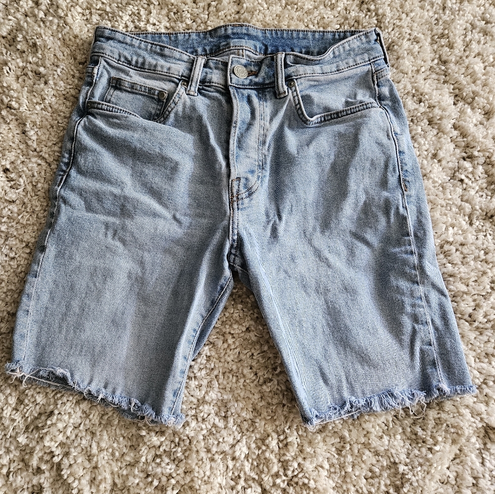 & Denim Women's Denim Cut Off Jean Shorts Size 31